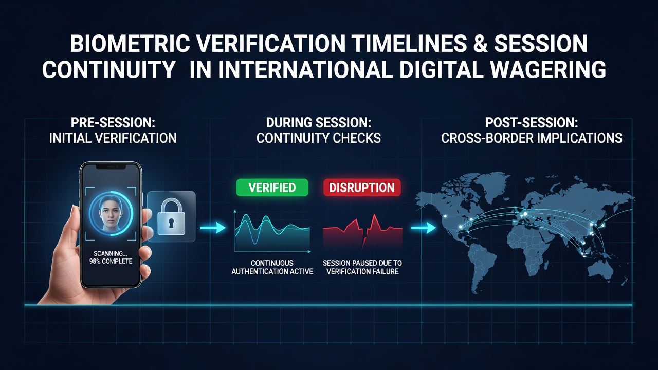 Biometric verification interface on a digital wagering platform showing facial recognition scan in progress