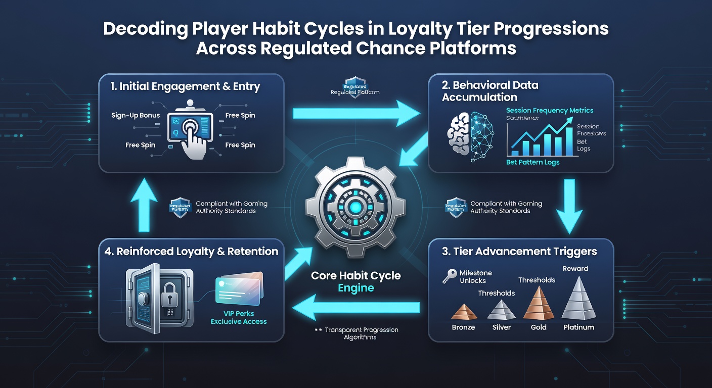 Visualization of loyalty progression timelines and player activity spikes in chance-based gaming platforms