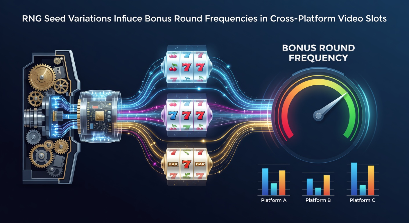 Visual representation of RNG seed sequences influencing slot bonus triggers across devices
