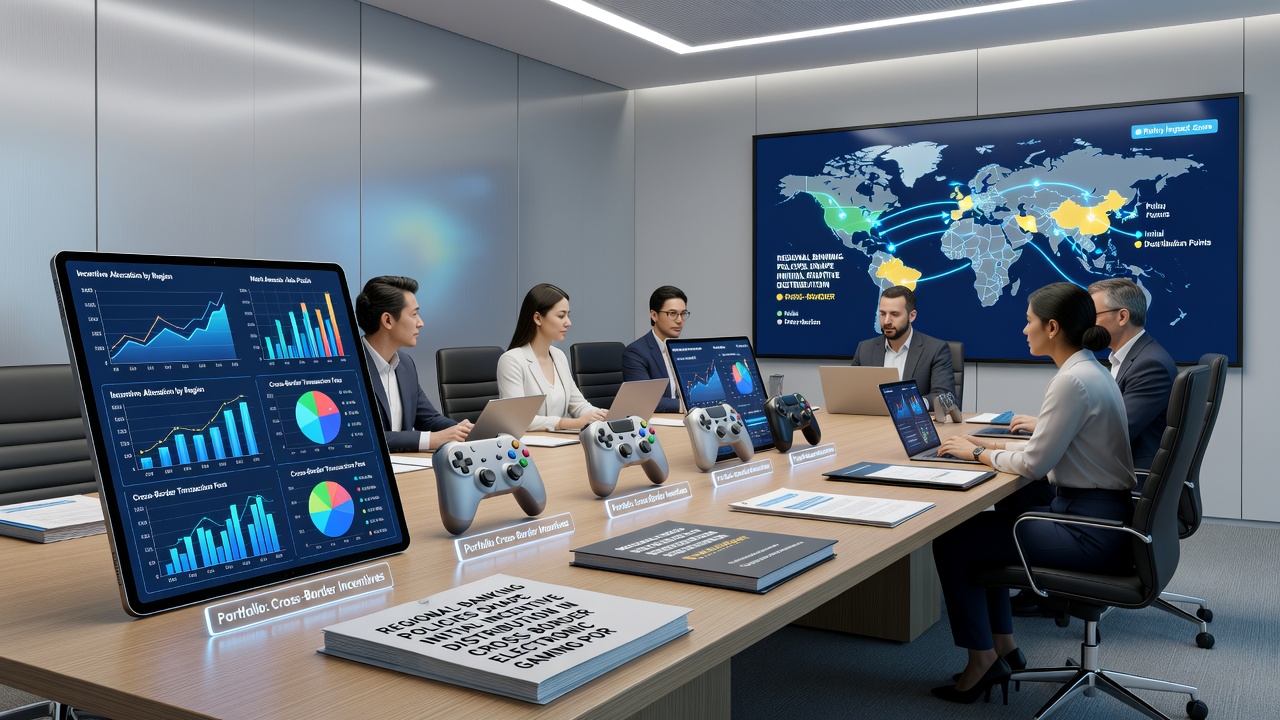 Detailed view of banking policy documents and gaming portal incentive distribution maps